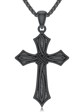 Vintage 925 Sterling Silver Celtic Cross Necklace for Men & Women - Christian
